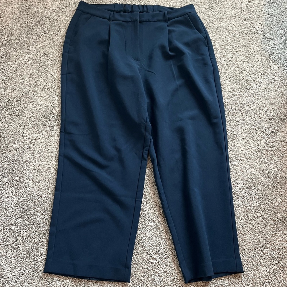 Old Navy Extra High-Rise Wide Leg Trousers - Deep Blue